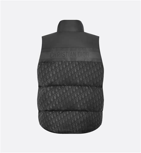 DiorAlps Puffer Vest Black Quilted Dior Oblique 